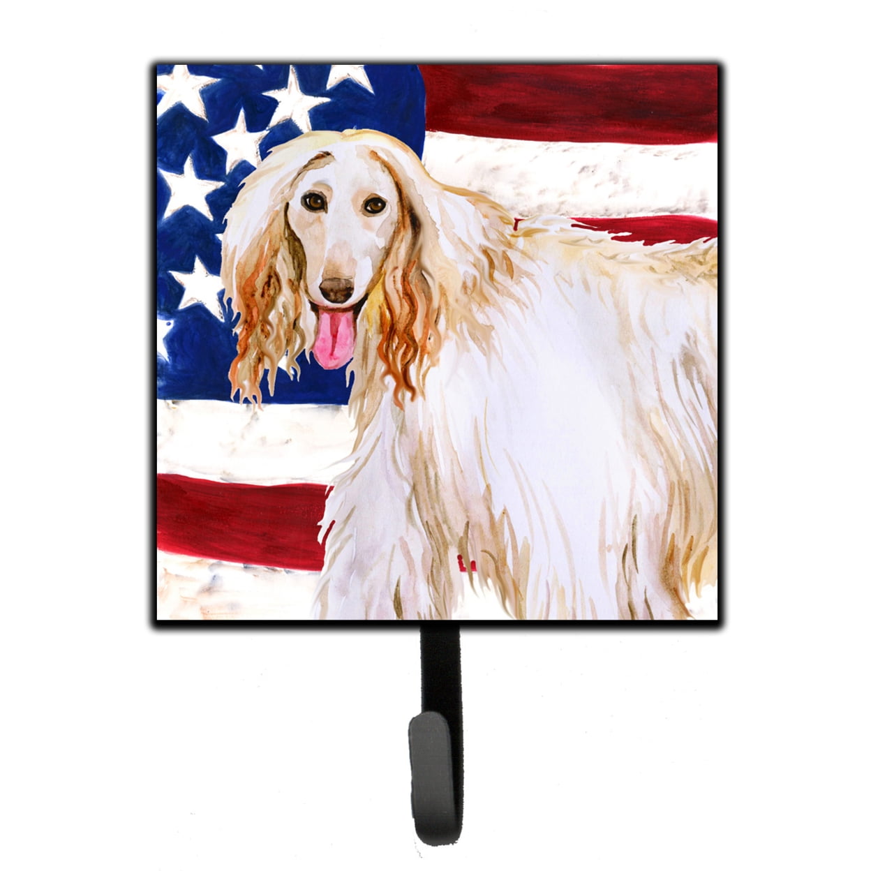 Afghan Hound Patriotic Leash or Key Holder
