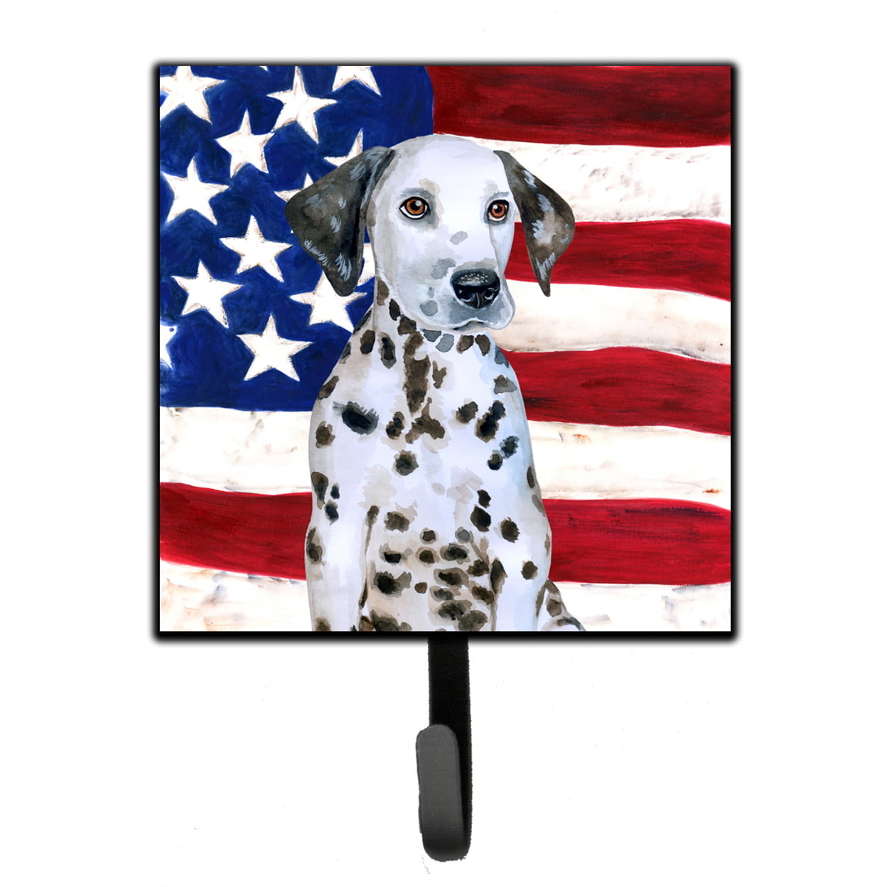 Dalmatian Puppy Patriotic Leash or Key Holder
