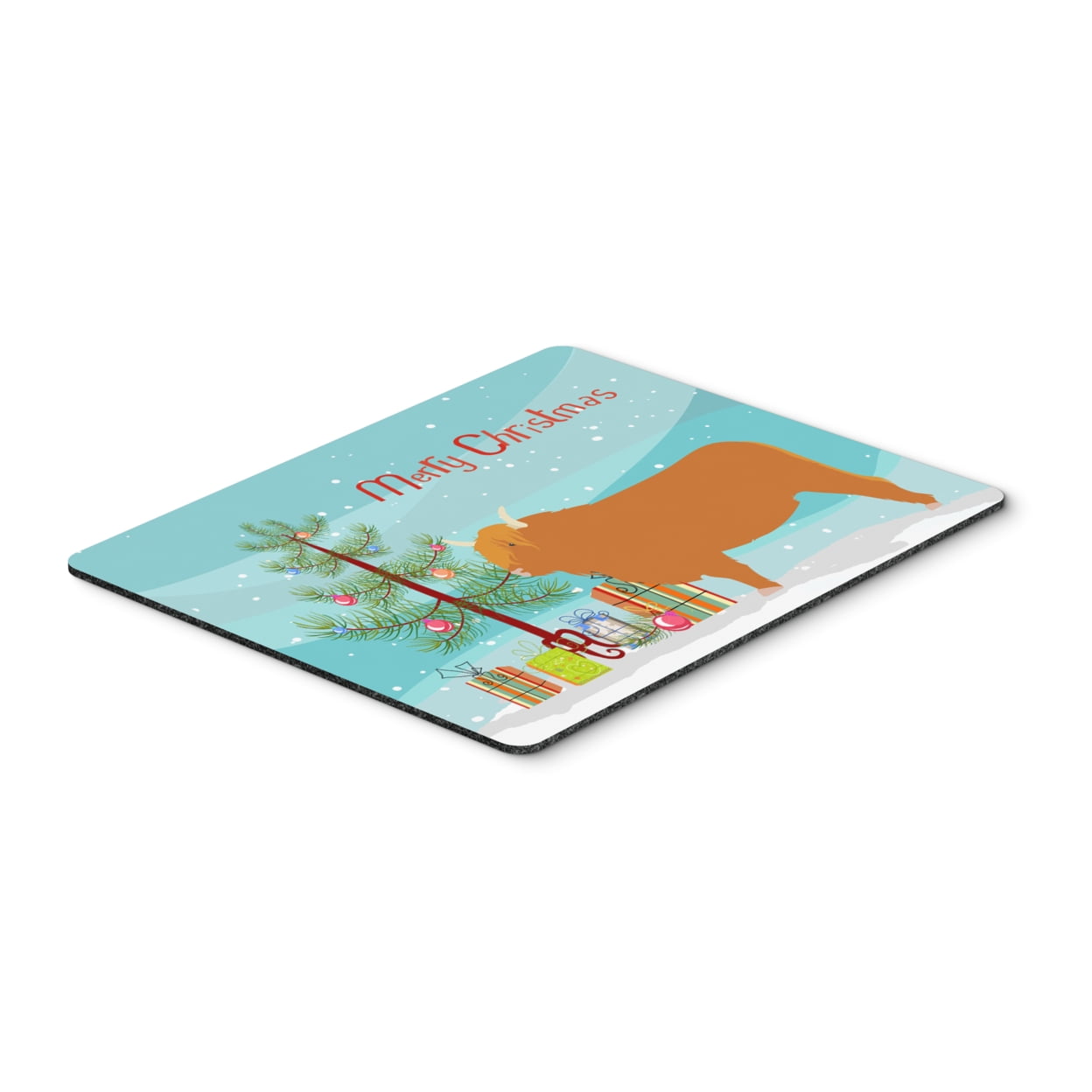 BB9187MP Highland Cow Christmas Mouse Pad, Hot Pad or Trivet