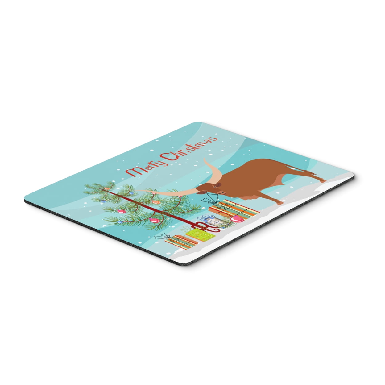 Ankole-Watusu Cow Christmas Mouse Pad - Hot Pad or Trivet