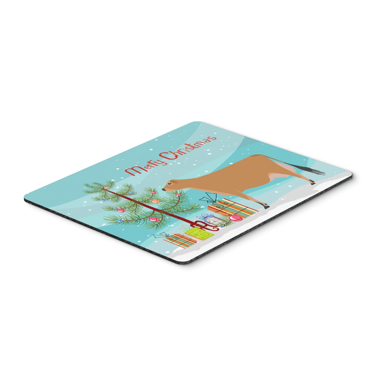 BB9196MP Jersey Cow Christmas Mouse Pad, Hot Pad or Trivet