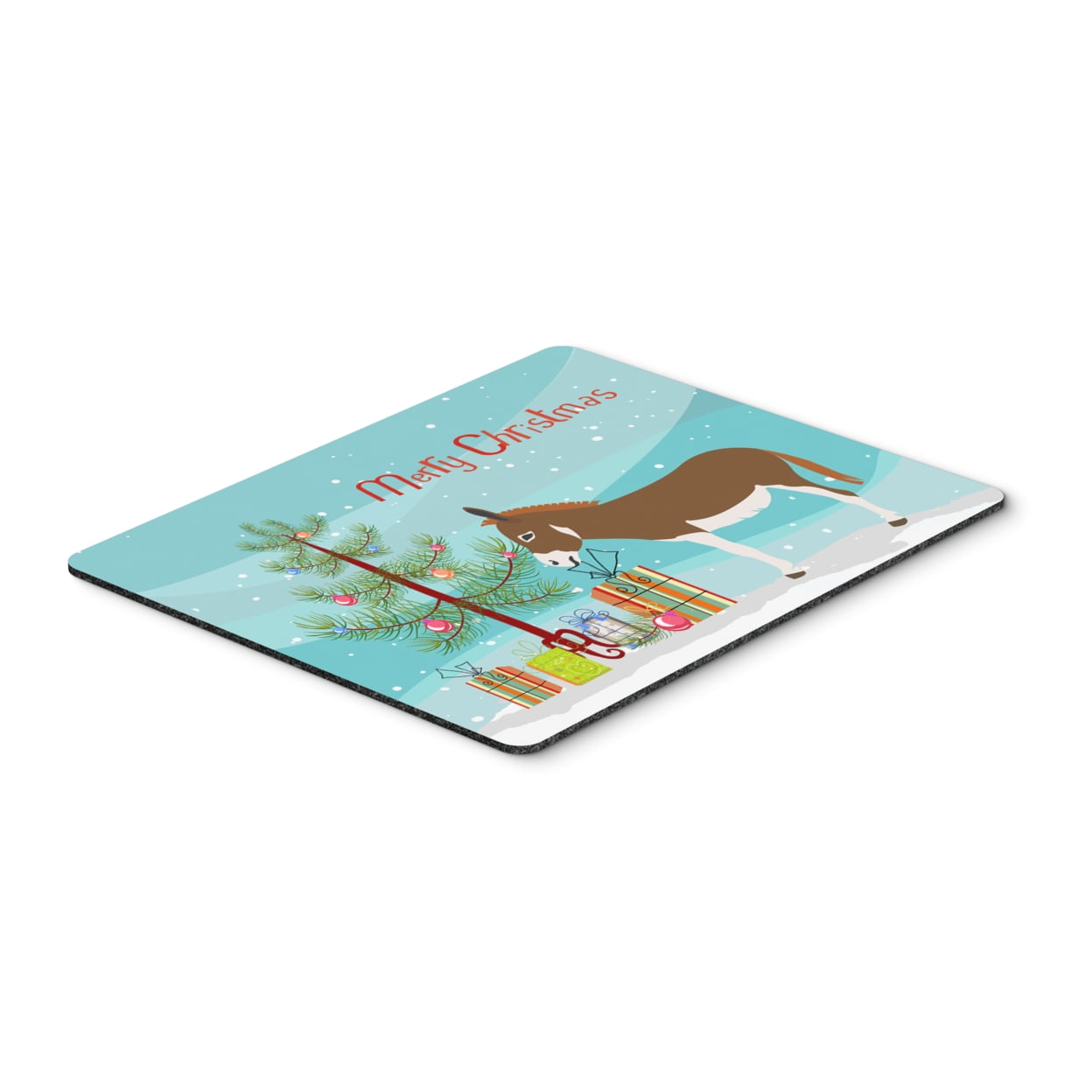 Miniature Mediterranian Donkey Christmas Mouse Pad - Hot Pad or Trivet