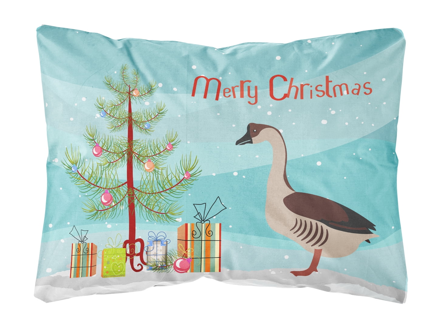 Chinese Goose Christmas Canvas Fabric Decorative Pillow