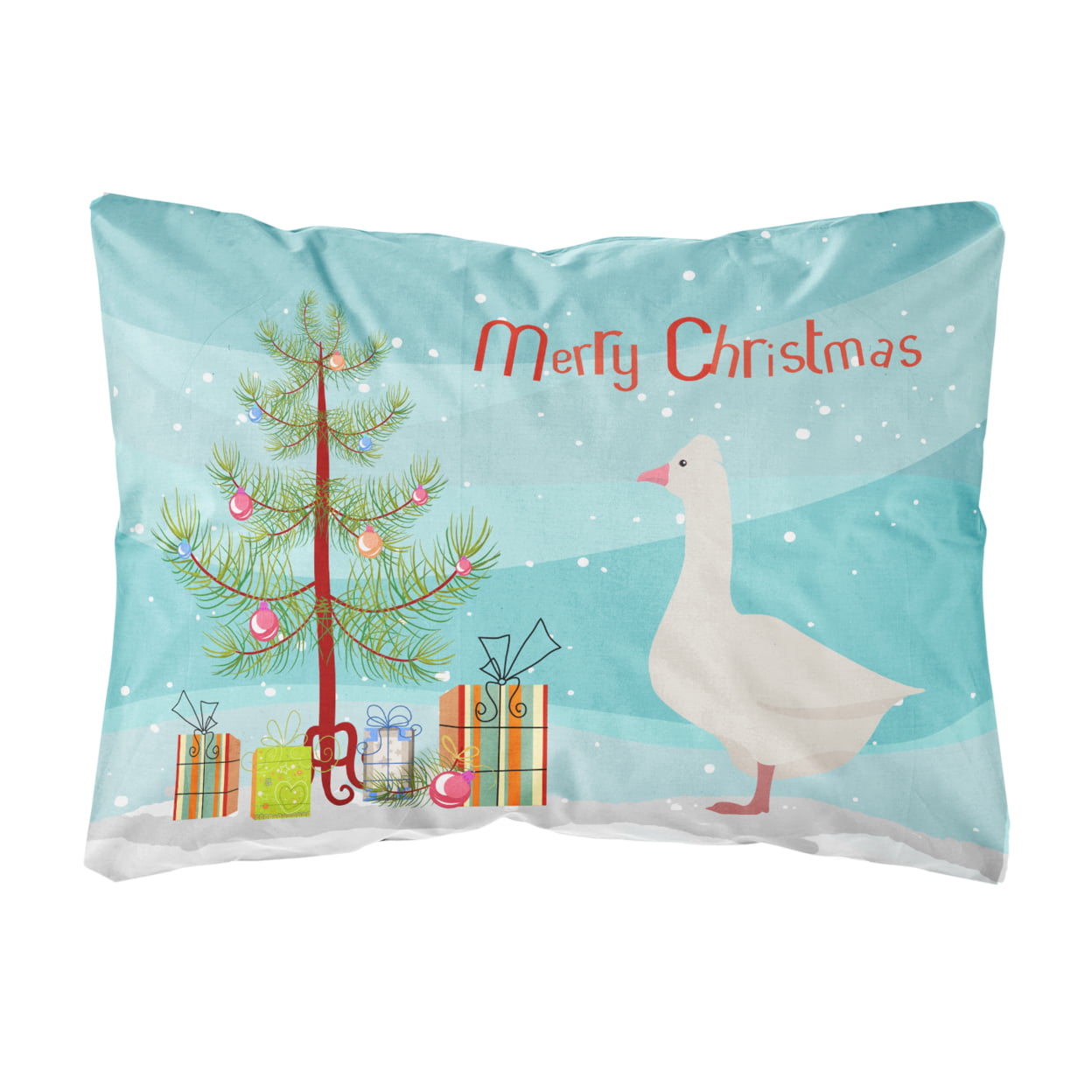 Roman Goose Christmas Canvas Fabric Decorative Pillow