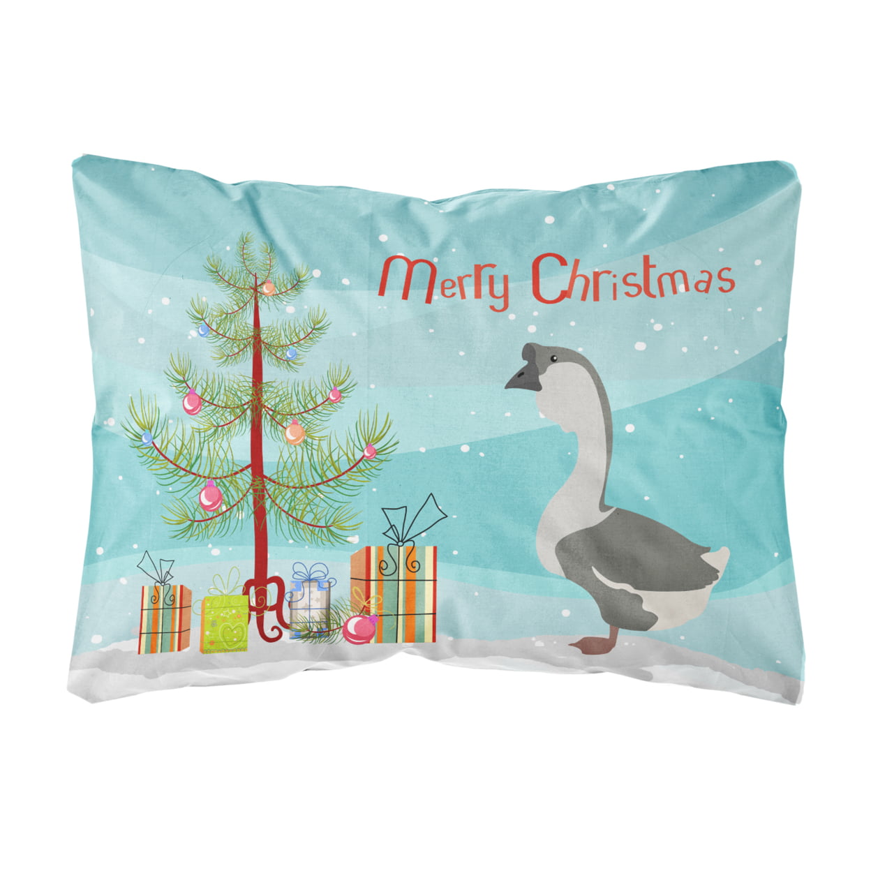 African Goose Christmas Canvas Fabric Decorative Pillow