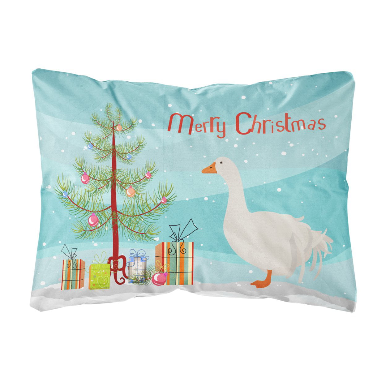 Sebastopol Goose Christmas Canvas Fabric Decorative Pillow