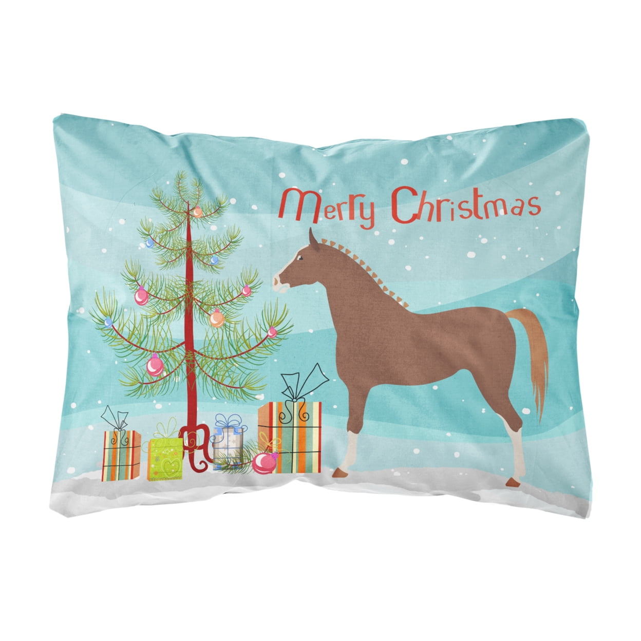 Hannoverian Horse Christmas Canvas Fabric Decorative Pillow