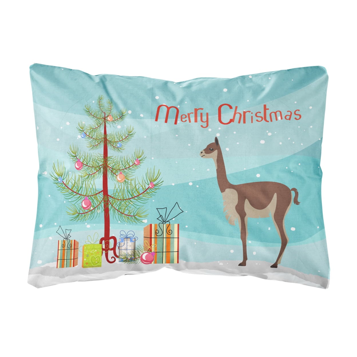 Vicugna or Vicuna Christmas Canvas Fabric Decorative Pillow