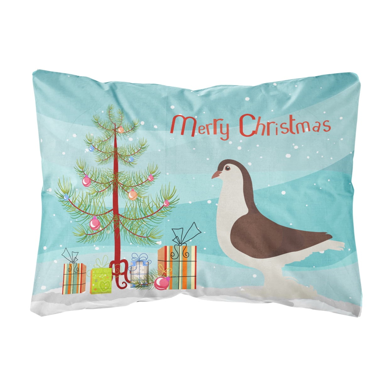 Large Pigeon Christmas Canvas Fabric Decorative Pillow
