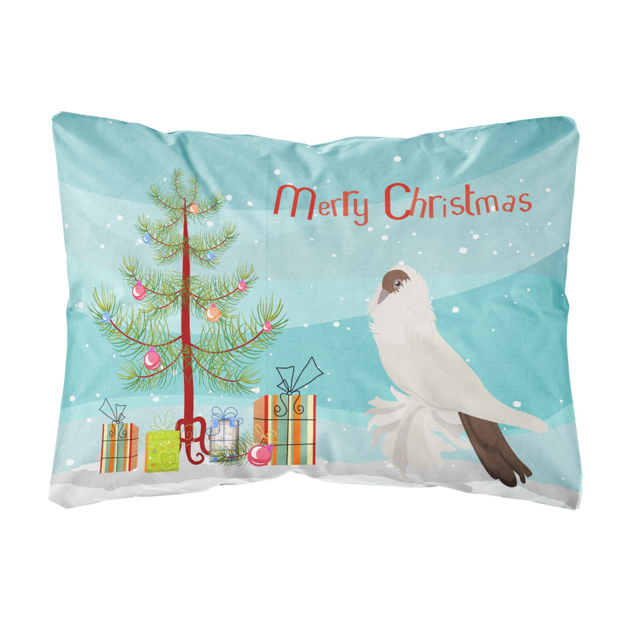 German Helmet Pigeon Christmas Canvas Fabric Decorative Pillow