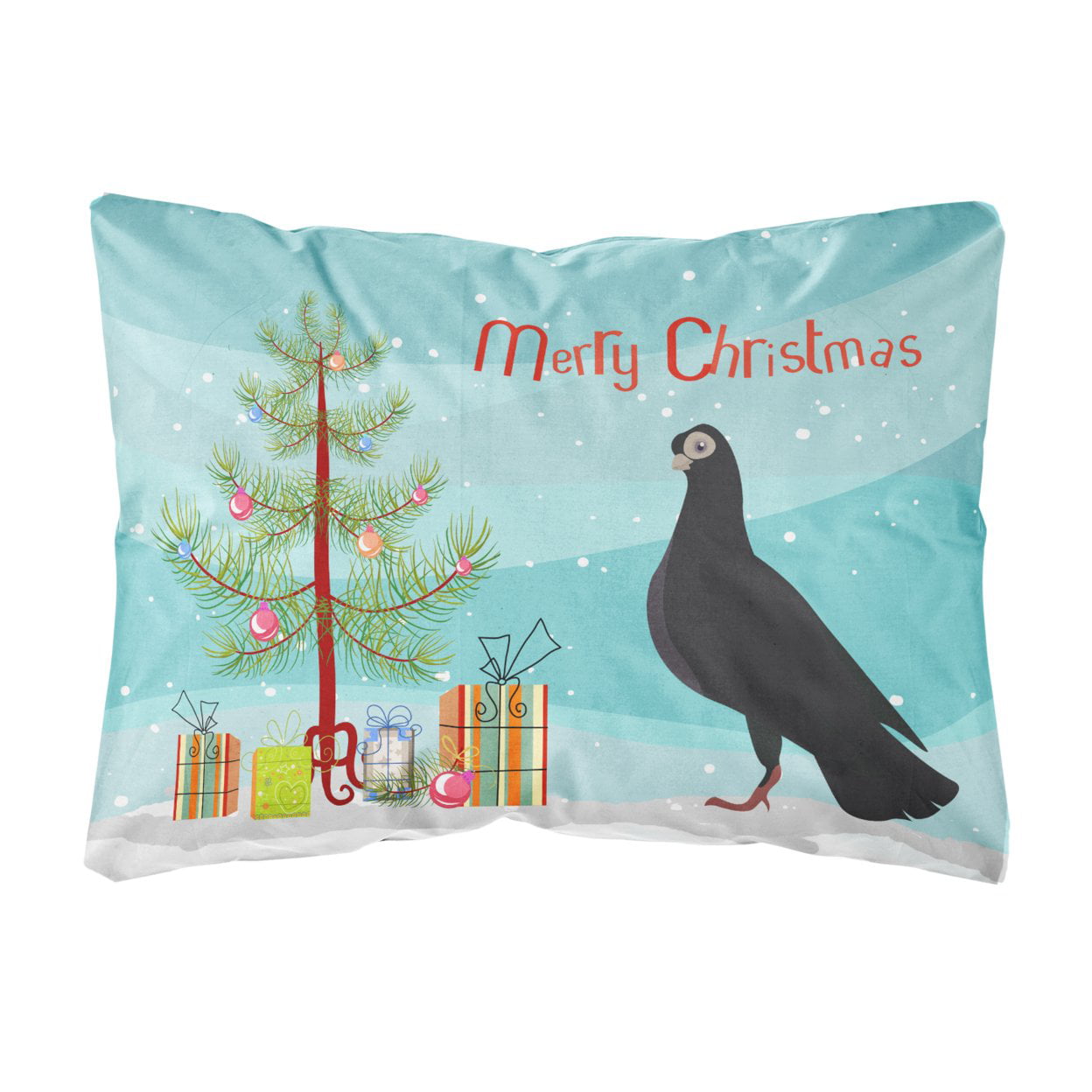 Budapest Highflyer Pigeon Christmas Canvas Fabric Decorative Pillow