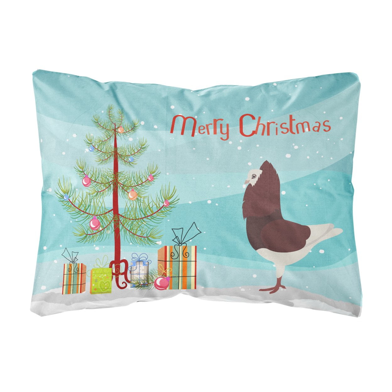 Capuchin Red Pigeon Christmas Canvas Fabric Decorative Pillow
