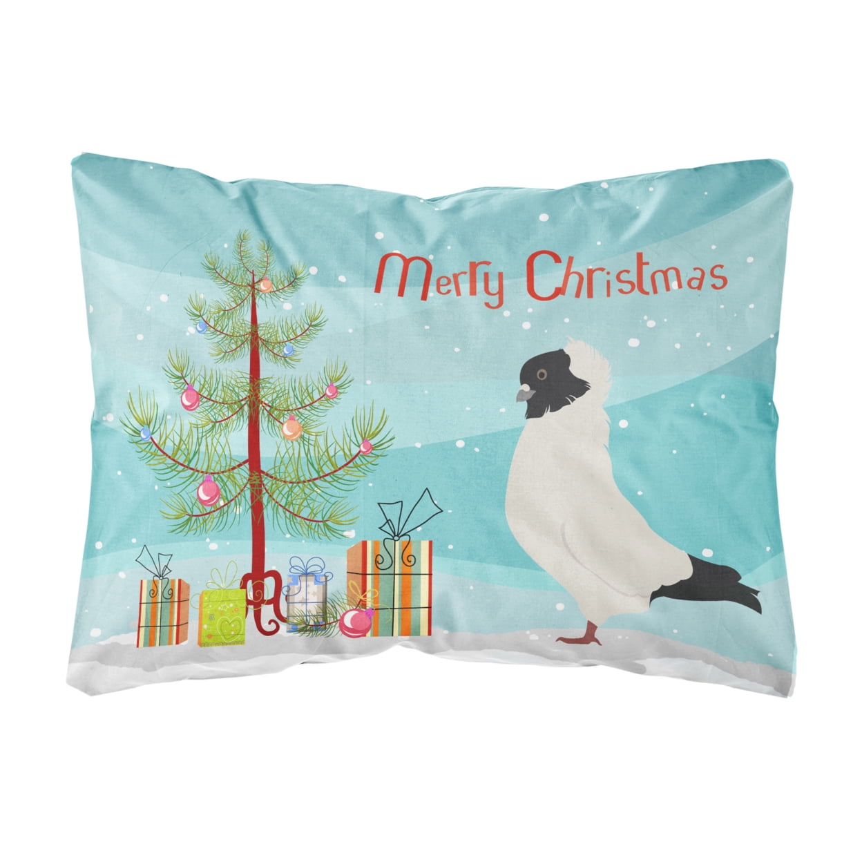 Nun Pigeon Christmas Canvas Fabric Decorative Pillow