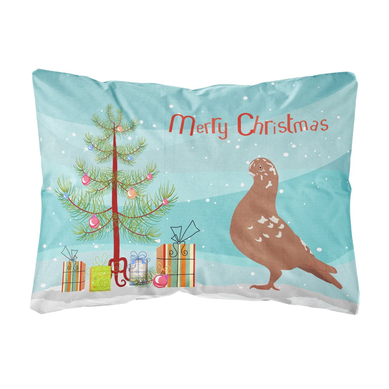 African Owl Pigeon Christmas Canvas Fabric Decorative Pillow