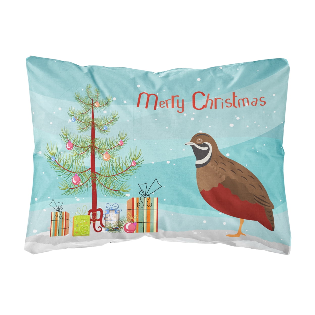 Chinese Painted or King Quail Christmas Canvas Fabric Decorative Pillow
