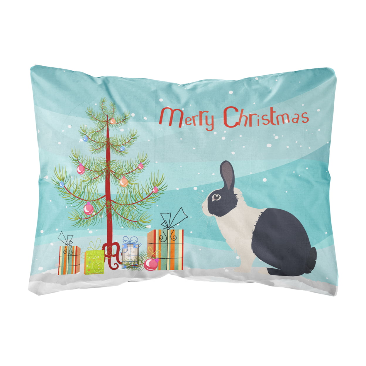Dutch Rabbit Christmas Canvas Fabric Decorative Pillow