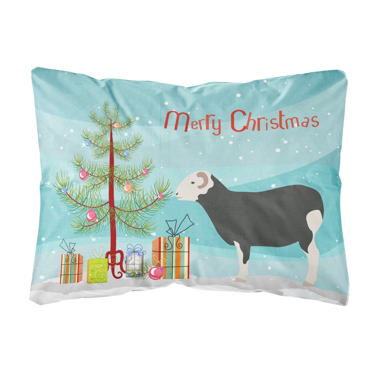 Herwick Sheep Christmas Canvas Fabric Decorative Pillow