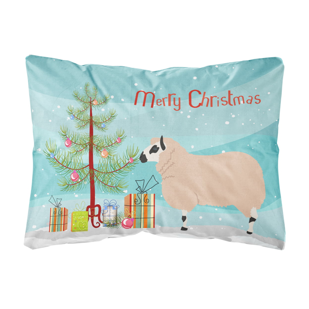Kerry Hill Sheep Christmas Canvas Fabric Decorative Pillow