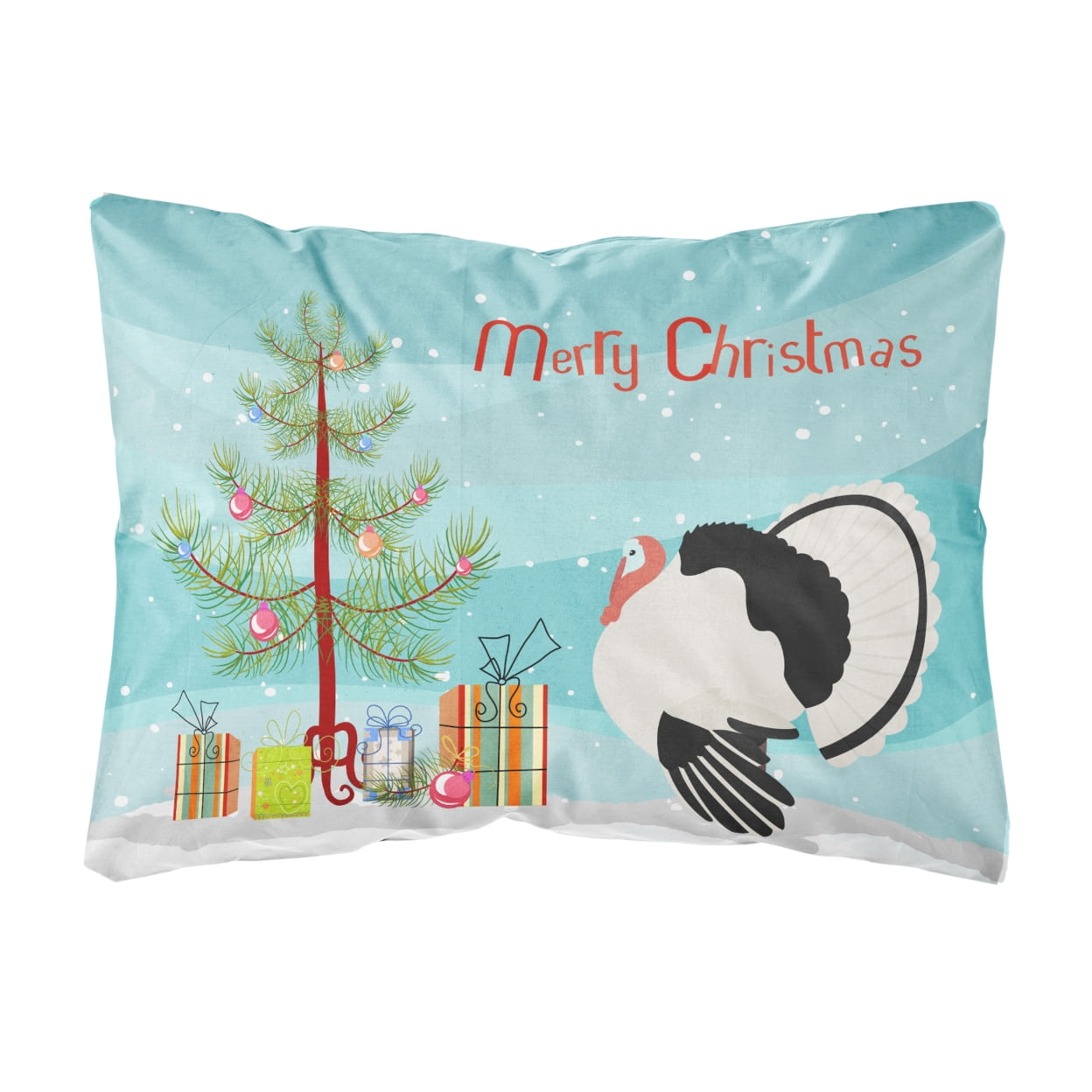 Royal Palm Turkey Christmas Canvas Fabric Decorative Pillow