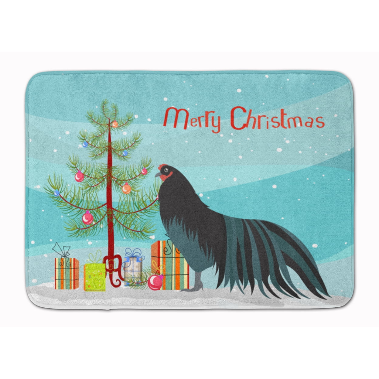 BB9200RUG Sumatra Chicken Christmas Machine Washable Memory Foam Mat