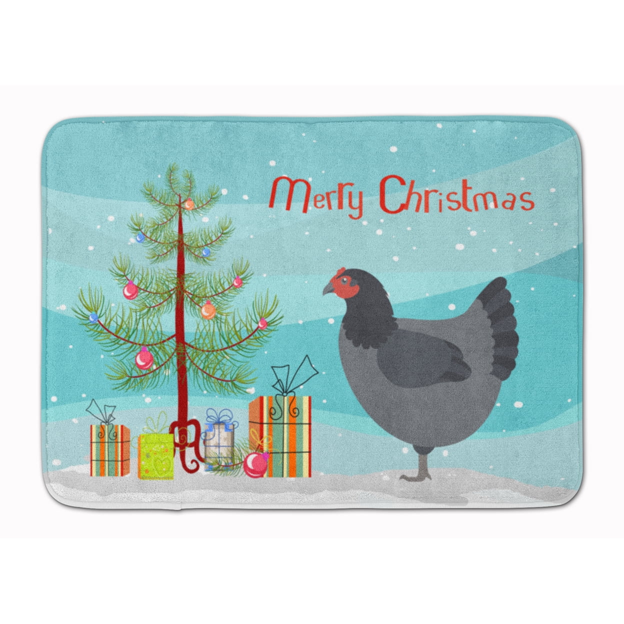 BB9202RUG Jersey Giant Chicken Christmas Machine Washable Memory Foam Mat