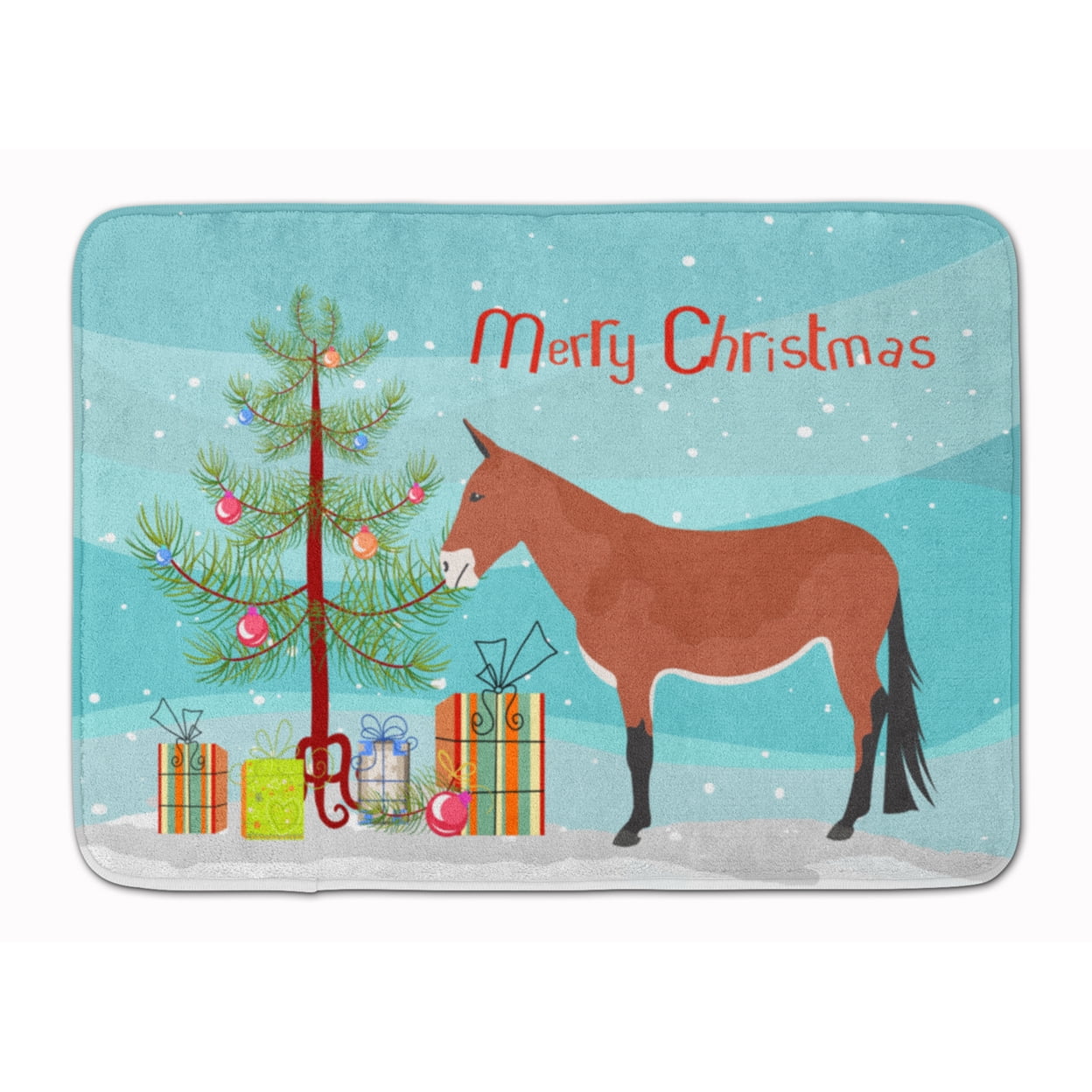 BB9212RUG Mule Christmas Machine Washable Memory Foam Mat