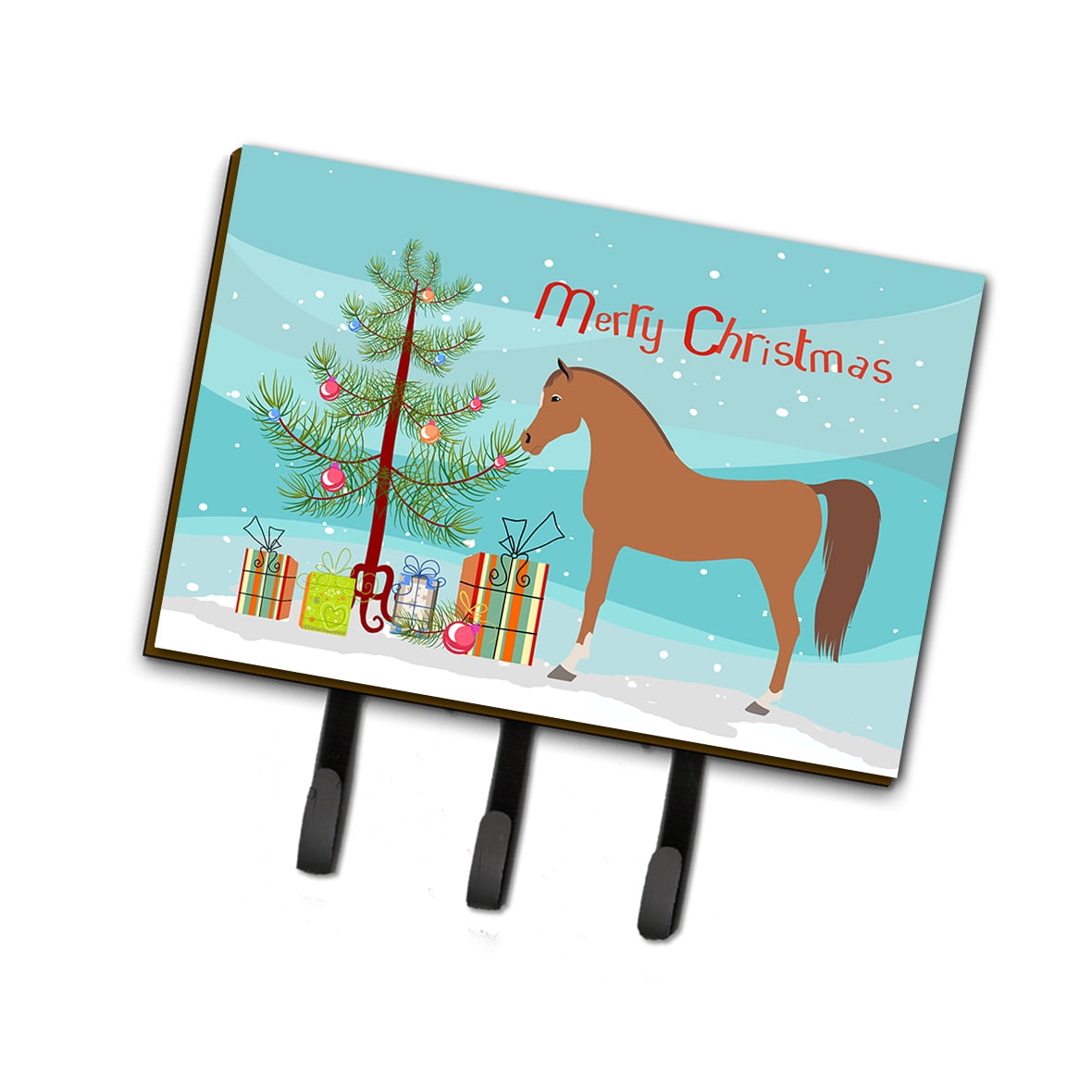 BB9278TH68 Arabian Horse Christmas Leash or Key Holder