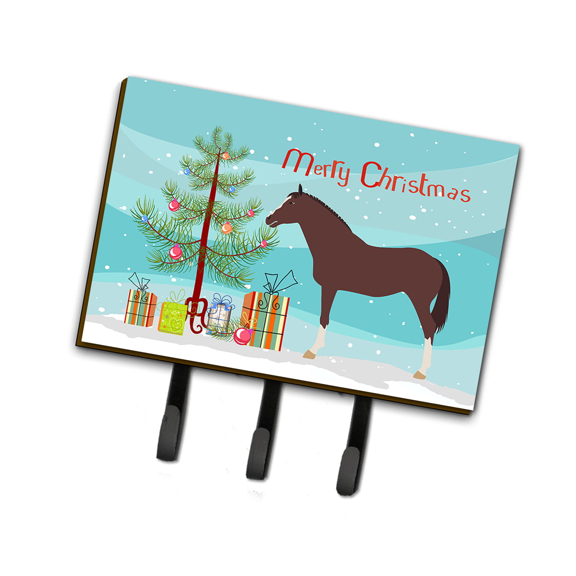 BB9280TH68 English Thoroughbred Horse Christmas Leash or Key Holder