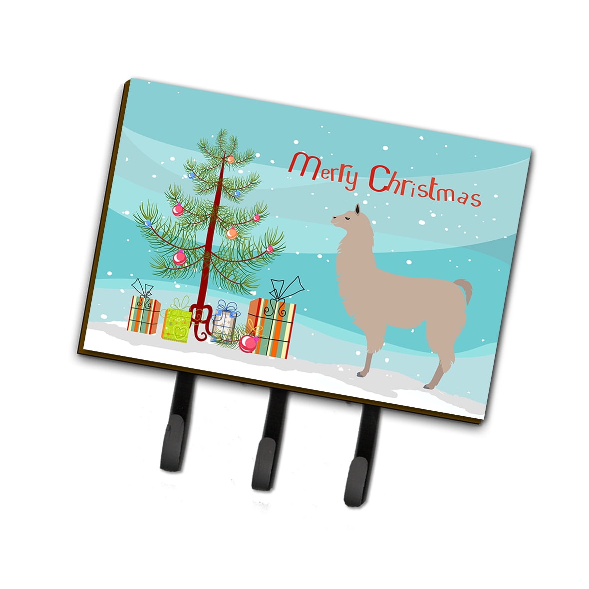 Llama Christmas Leash or Key Holder