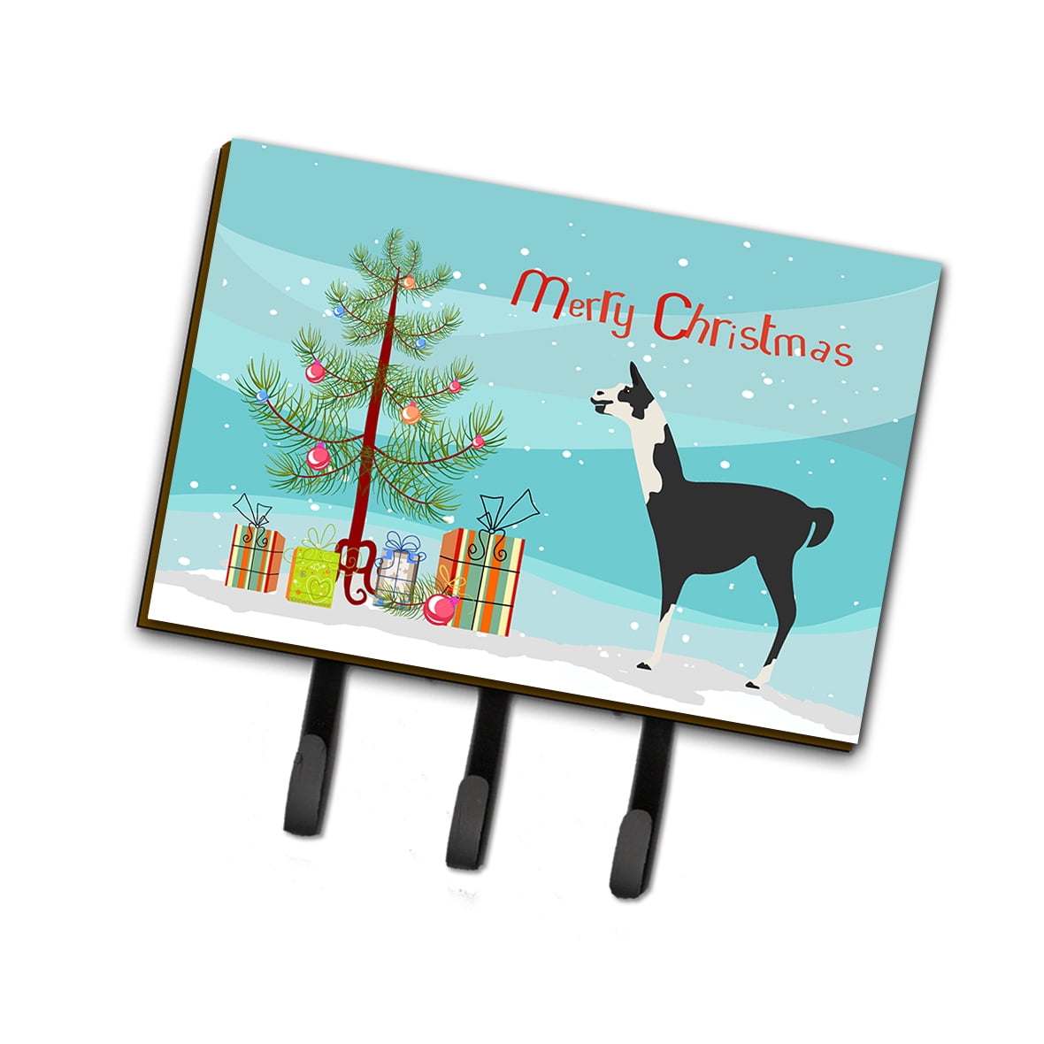 BB9285TH68 Llama Q Ara Christmas Leash or Key Holder