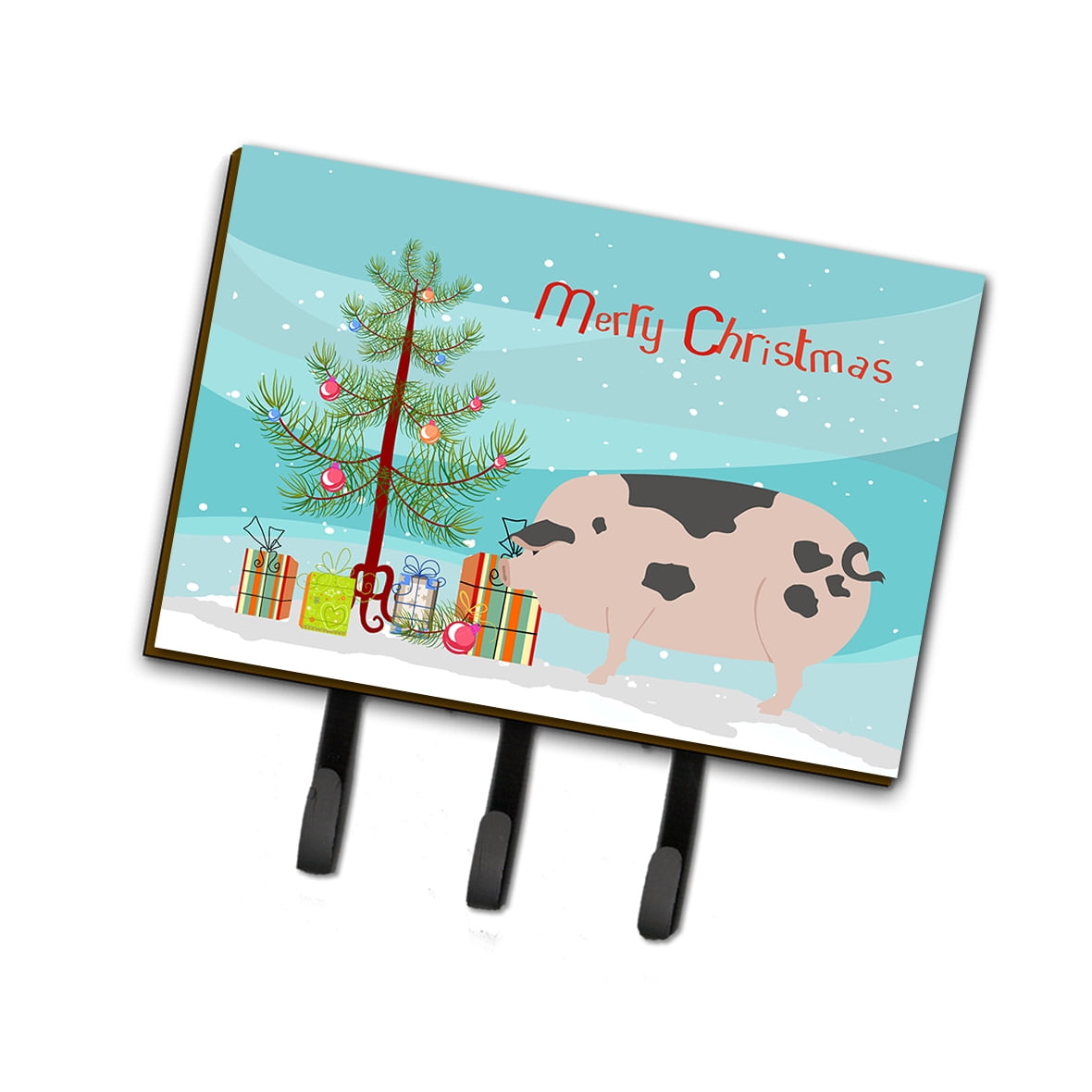 Gloucester Old Spot Pig Christmas Leash or Key Holder