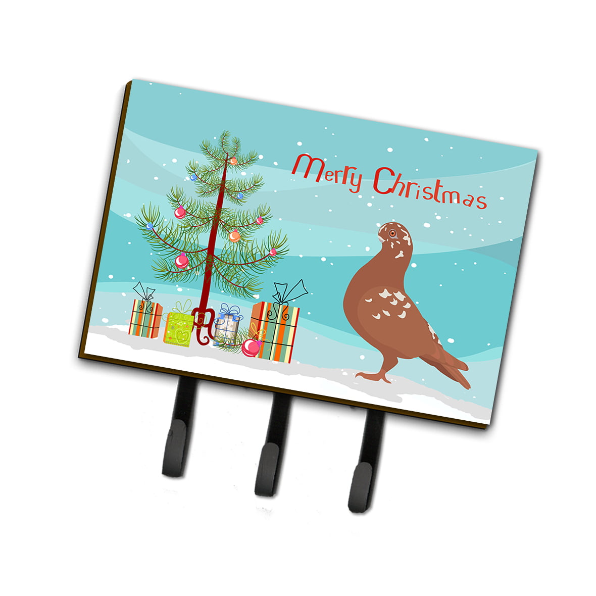 BB9320TH68 African Owl Pigeon Christmas Leash or Key Holder