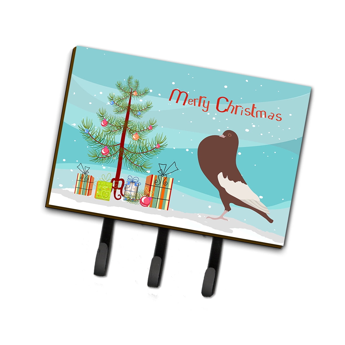 English Pouter Pigeon Christmas Leash or Key Holder