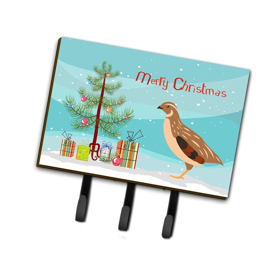 BB9322TH68 Golden Phoenix Quail Christmas Leash or Key Holder