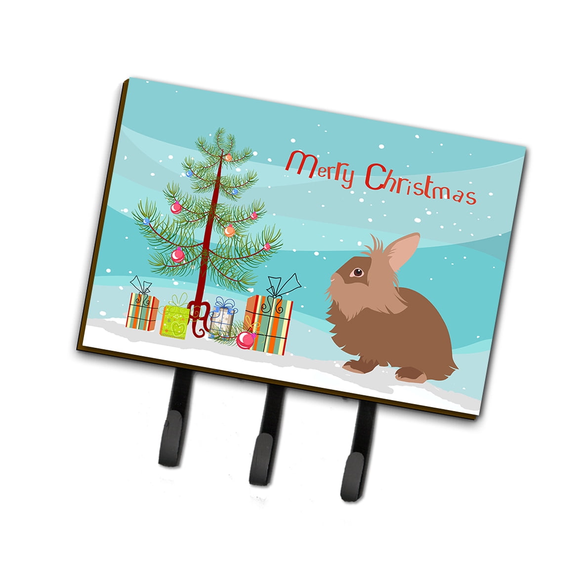 BB9327TH68 Lionhead Rabbit Christmas Leash or Key Holder