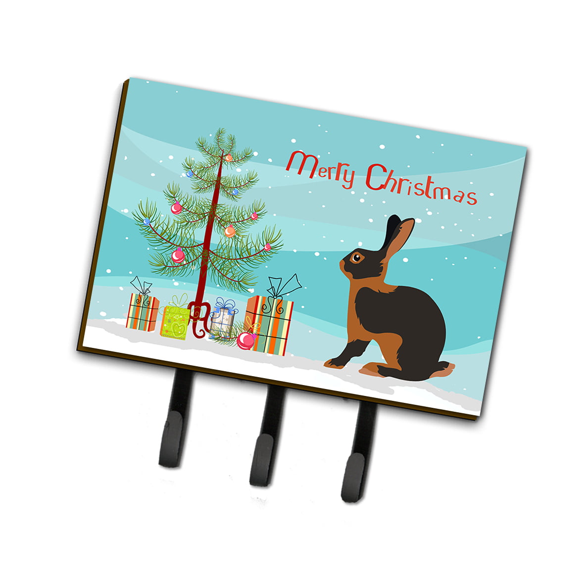 BB9330TH68 Tan Rabbit Christmas Leash or Key Holder