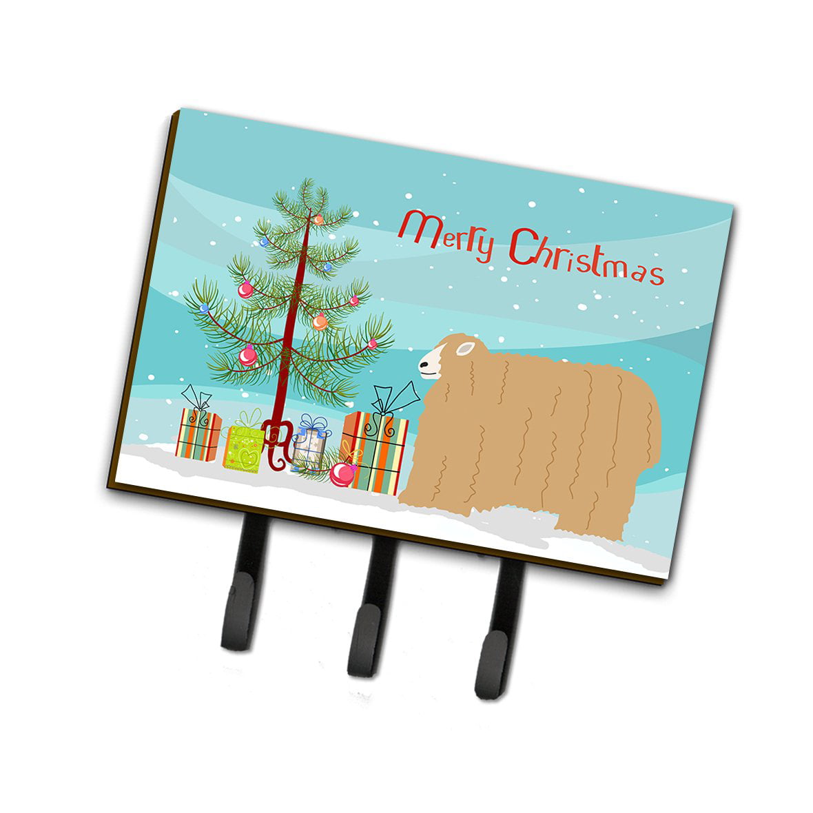 Lincoln Longwool Sheep Christmas Leash or Key Holder