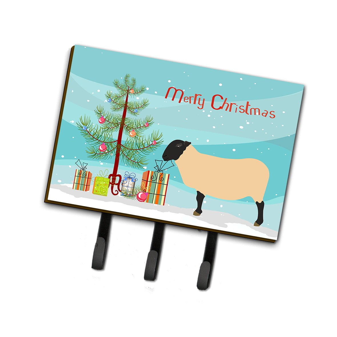 Suffolk Sheep Christmas Leash or Key Holder