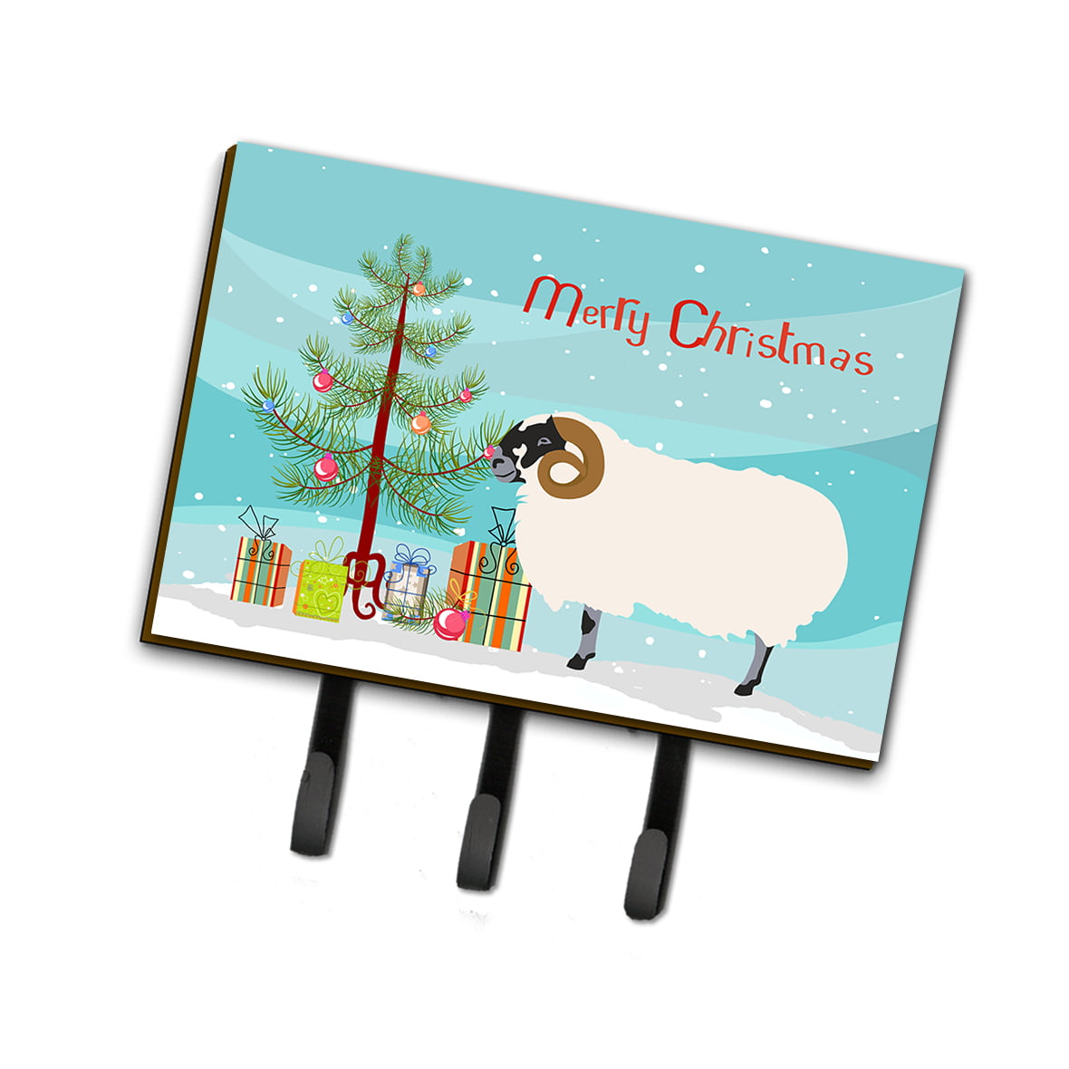 Scottish Blackface Sheep Christmas Leash or Key Holder