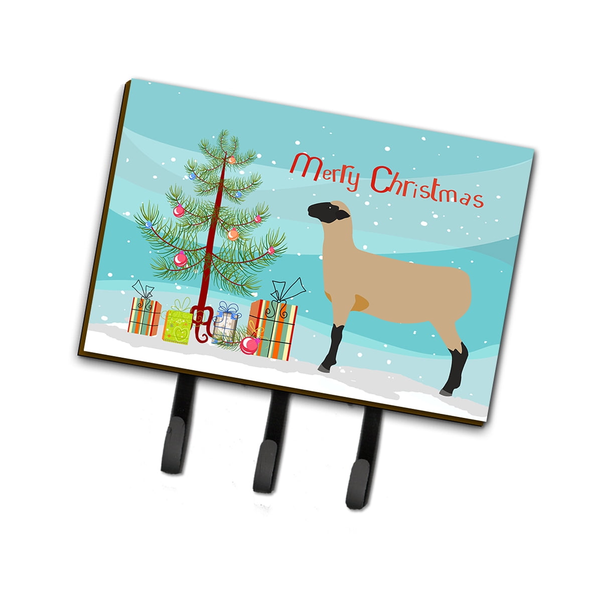 Hampshire Down Sheep Christmas Leash or Key Holder