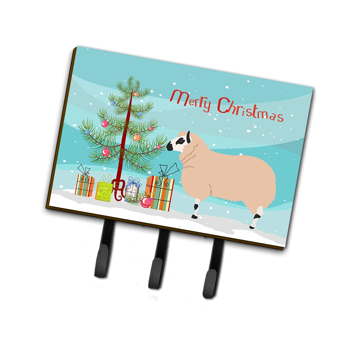 Picture of Carolines Treasures BB9346TH68 Kerry Hill Sheep Christmas Leash or Key Holder