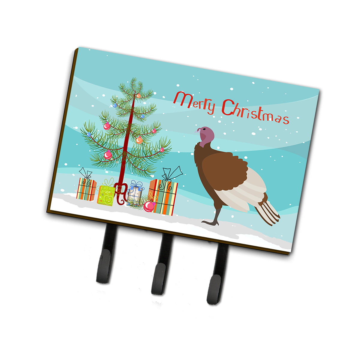 BB9349TH68 Bourbon Red Turkey Hen Christmas Leash or Key Holder