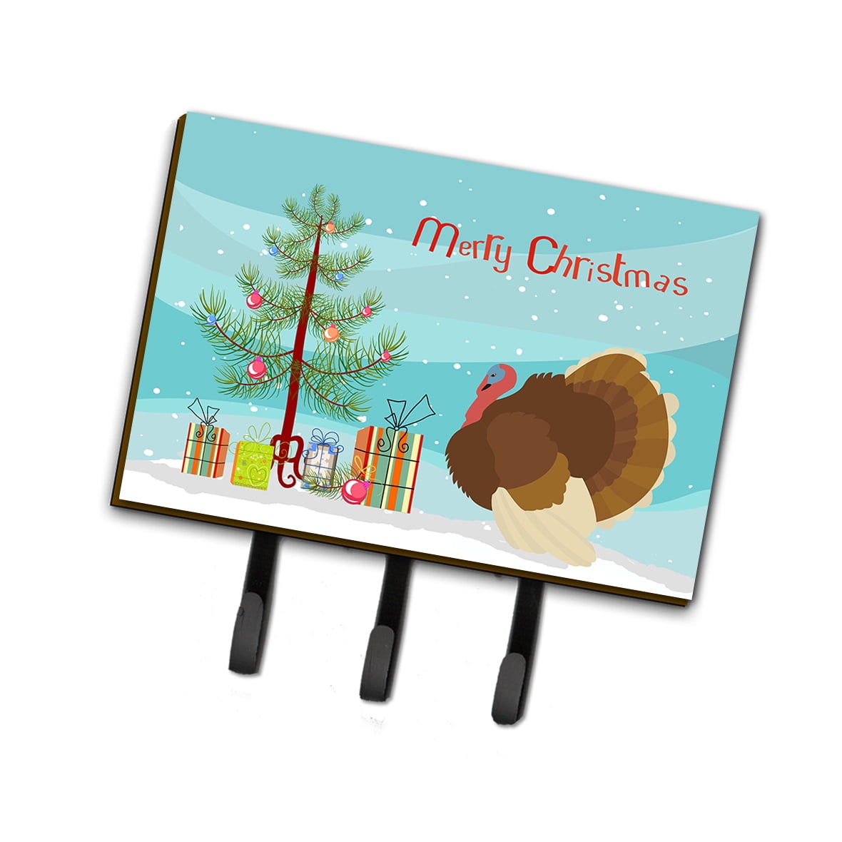 BB9357TH68 French Turkey Dindon Christmas Leash or Key Holder
