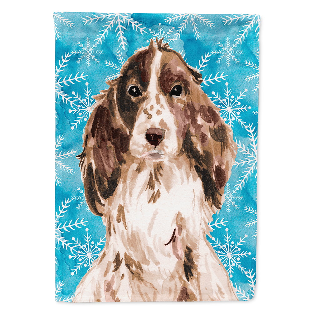 Brown Parti Winter Flag Garden Size