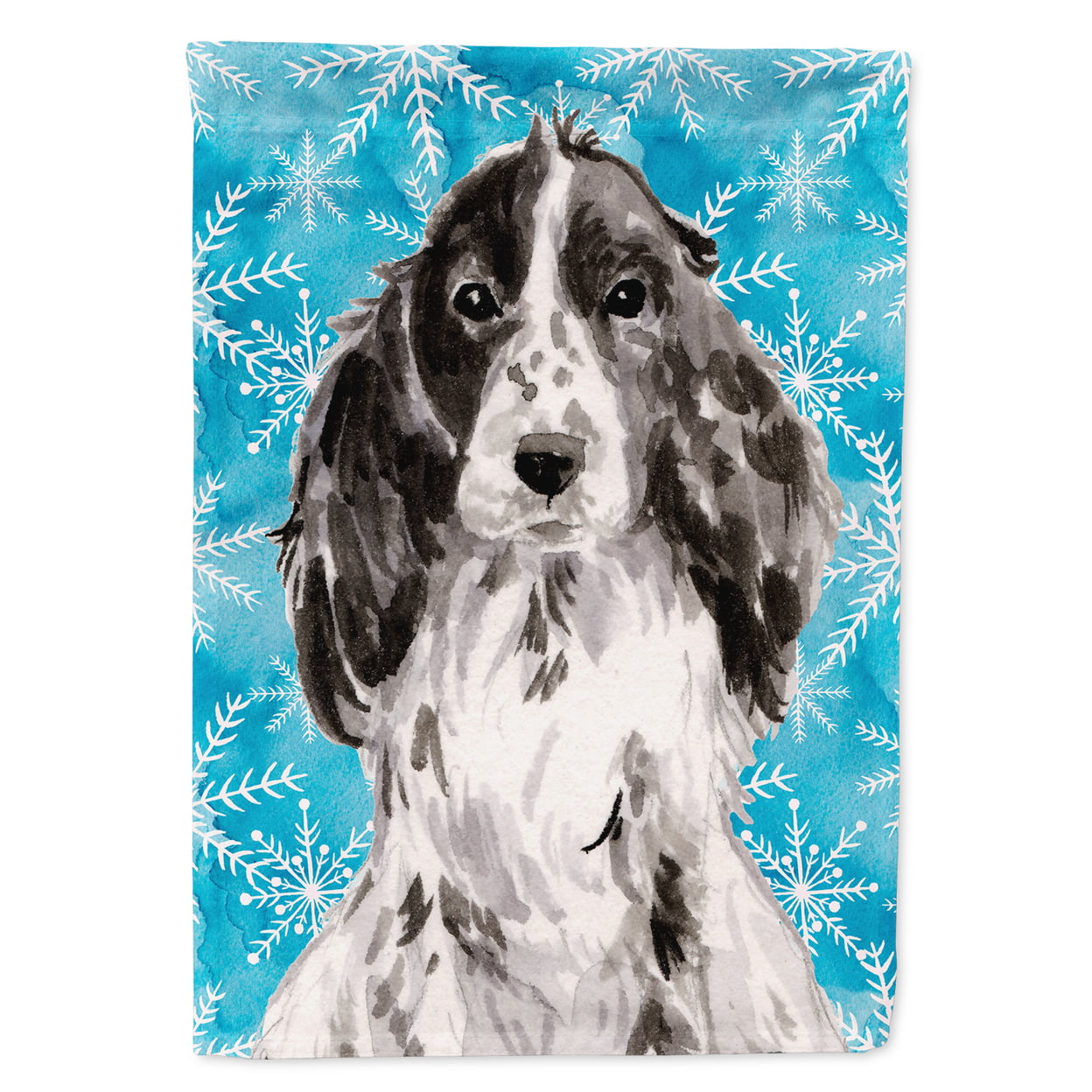 Black Parti Winter Flag Garden Size