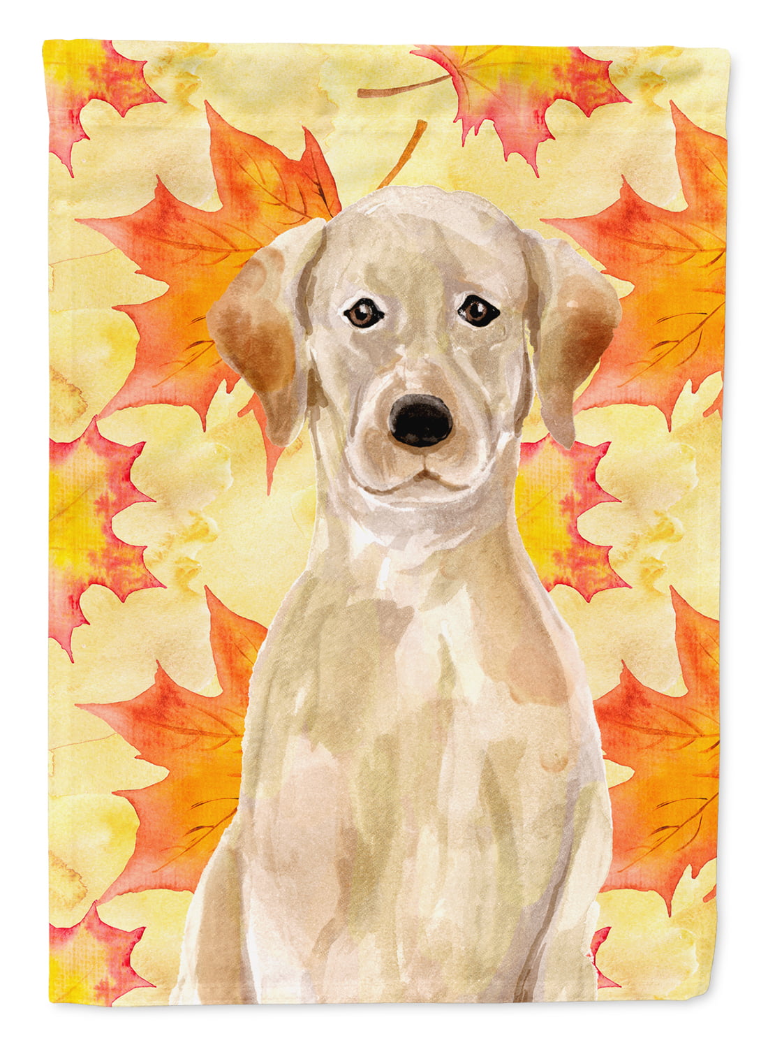 BB9506GF Yellow Labrador Fall Flag Garden Size