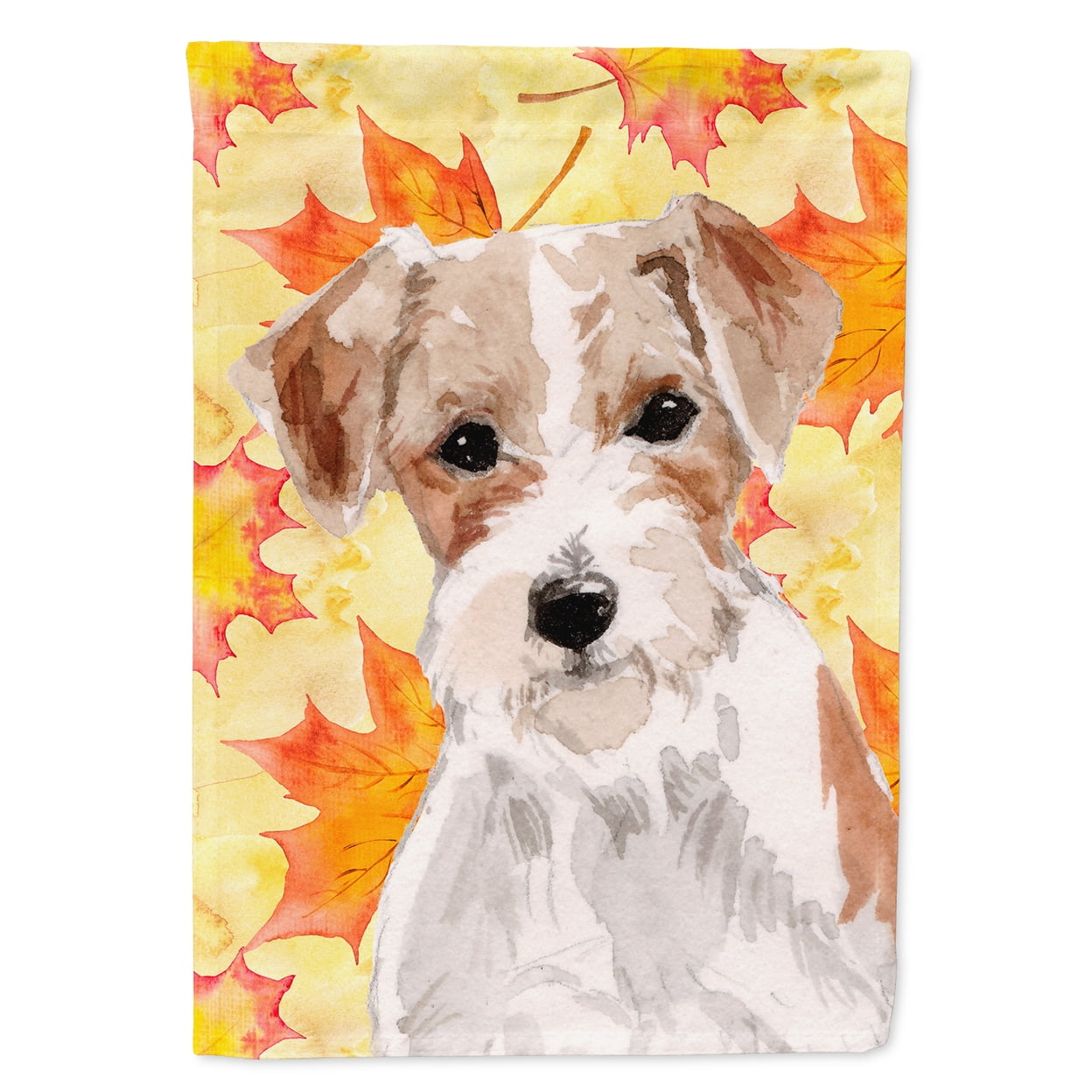 Wire Hair Jack Russell Fall Flag Garden Size