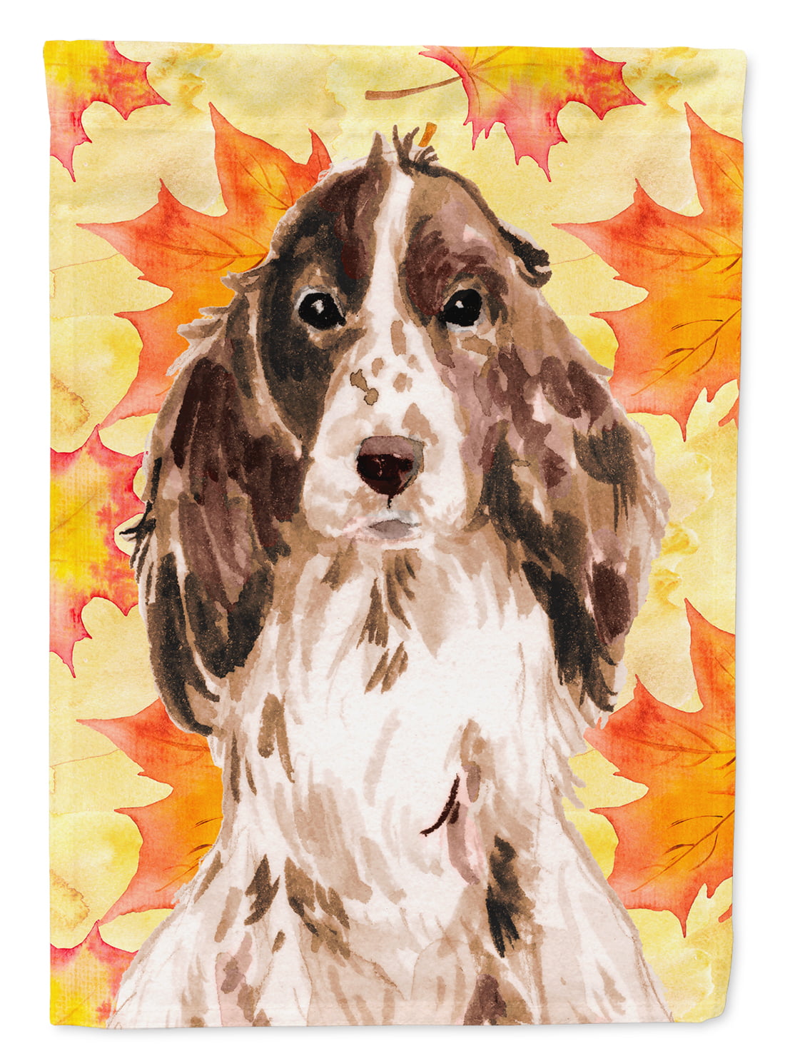 Brown Parti Fall Flag Garden Size