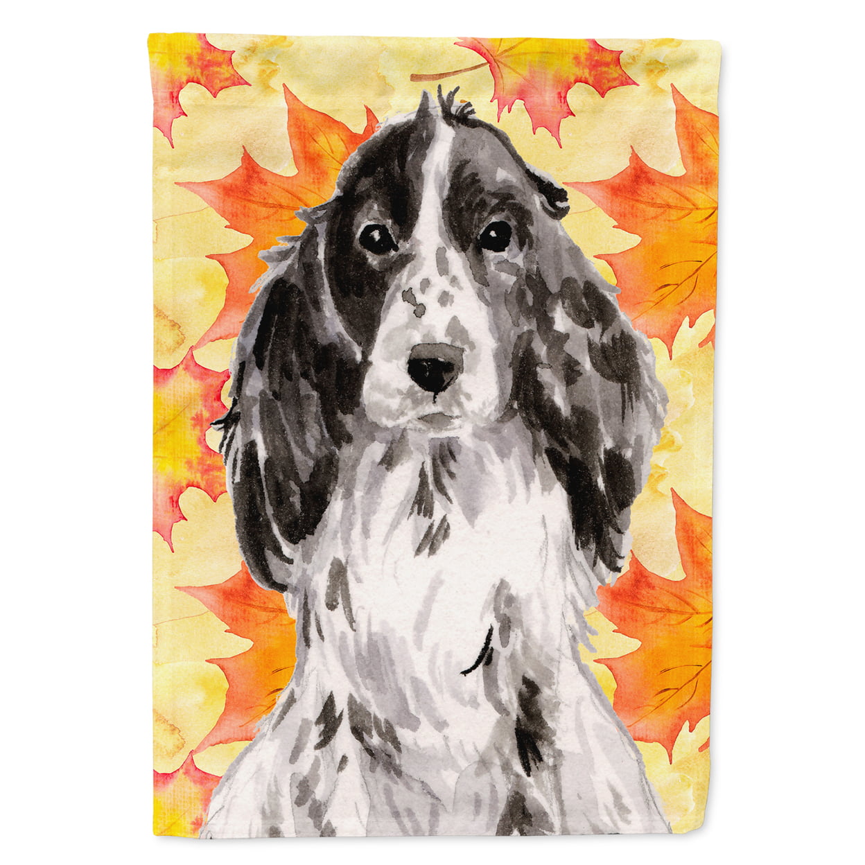 BB9518GF Black Parti Fall Flag Garden Size