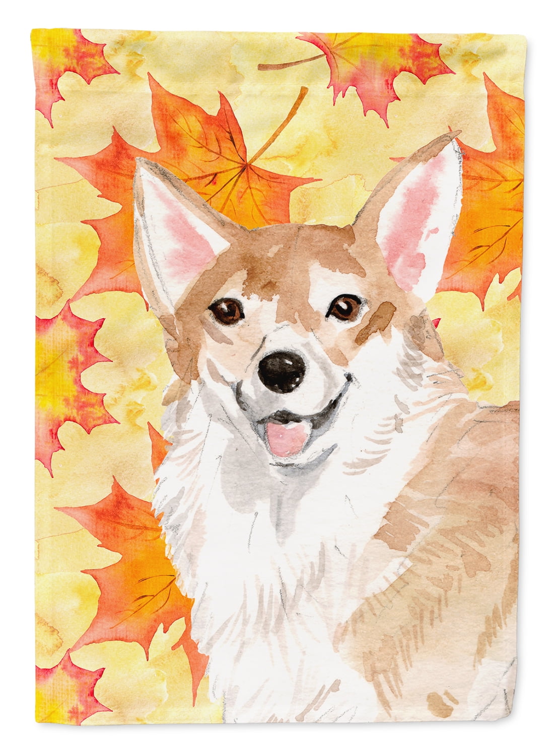 BB9519GF Corgi Fall Flag Garden Size